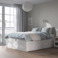 Bettkasten weiss mit Schubladen 160x200cm gebraucht