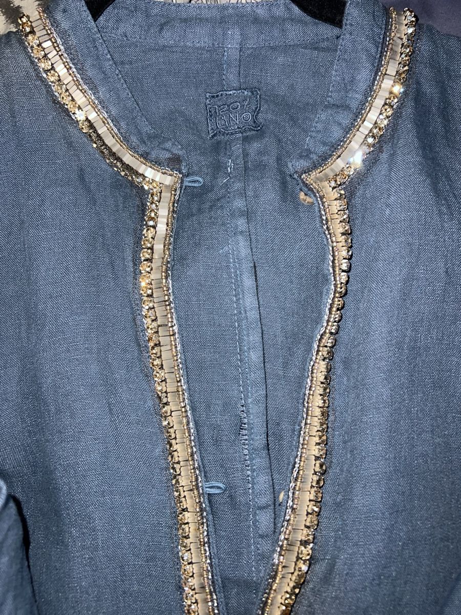 Vestiti: Leinenkleid mit Strass, Grösse 38 – Nuovo (secondo la descrizione) da Uetikon am See venduto da liah22 3
