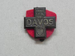 Abzeichen Brosche Medaille Davos Graubünden GR 1924