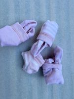 2 Baby-Strumpfhosen Gr. 74, rosa — Set mit m Socken