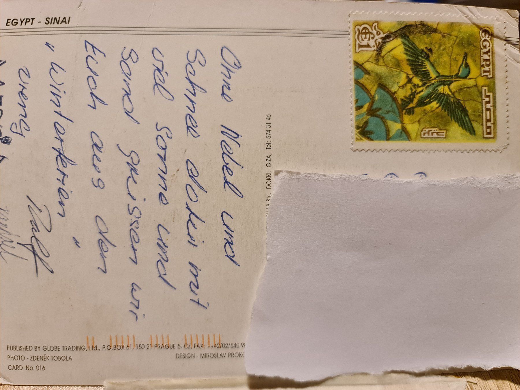 Cartoline postali: Ansichtskarte Ägypten Sinai – Usato da Dintikon venduto da Vexi 1
