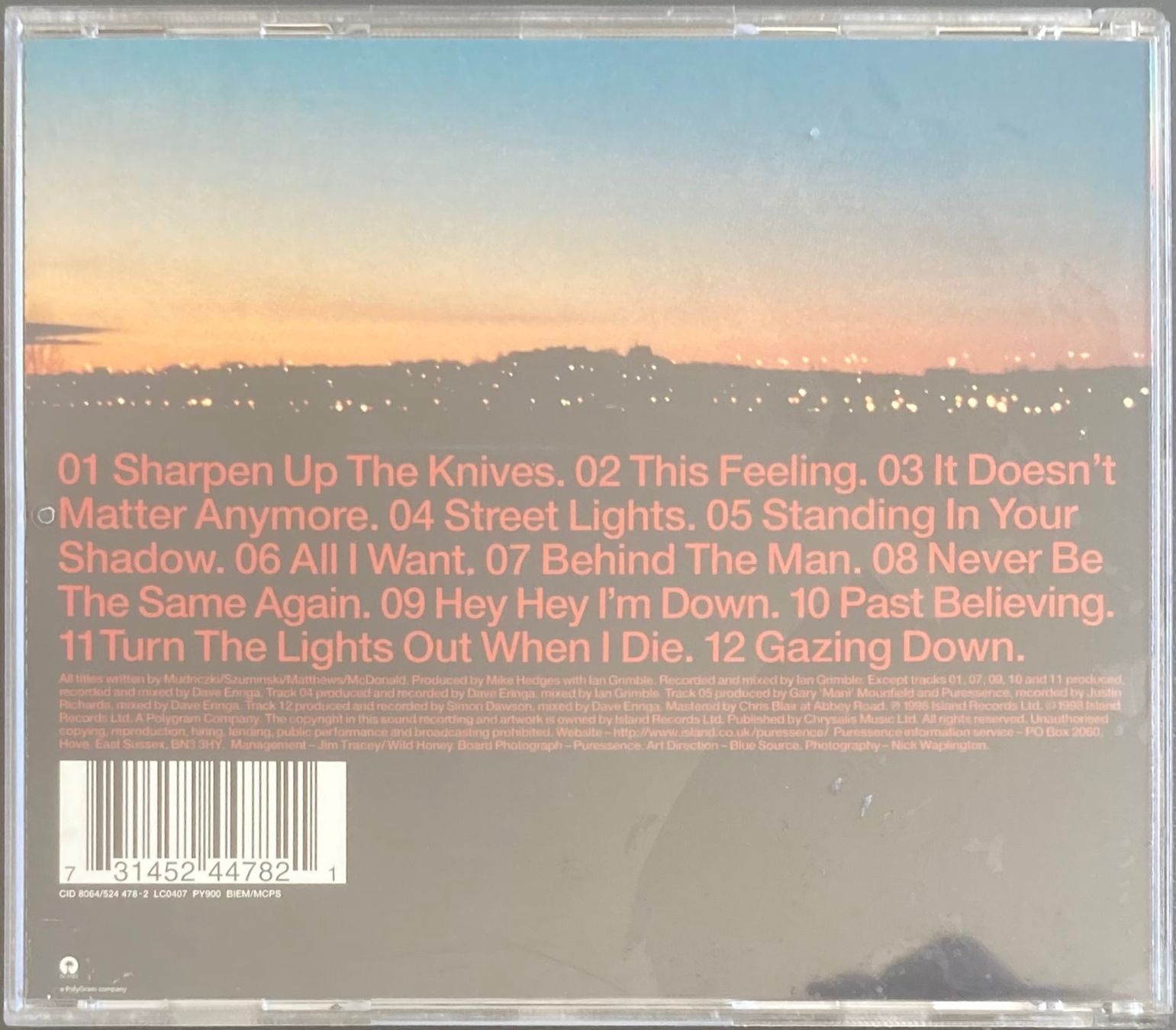 CDs: PURESSENCE - ONLY FOREVER – D'occasion à Poliez-Pittet par Newtown-Records 1