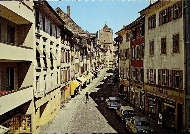 Cartoline postali: RHEINFELDEN Marktgasse - Auto – Nuovo (secondo la descrizione) da Jona venduto da philajona 1