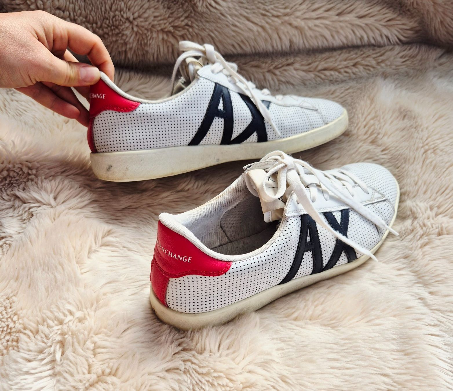 Armani Scarpe da uomo: ARMANI EXCHANGE 44 SCHUHE LEDER SNEAKER HALBSCHUH TOP – Usato da Elsau venduto da the-colorful-side 1