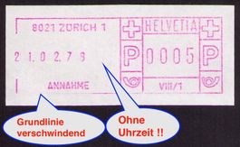 SFS 5ll_8021 Zürich 1_Gerät Vlll/1_ aus Phase 2_ 21.2.78 !