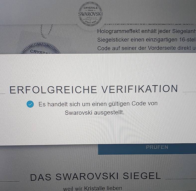 Swarovski Catenine: SWAROVSKI Kette in Originalverpackung mit Echtheitscode – Nuovo e nell'imballaggio originale da Bürglen TG venduto da huda11 3