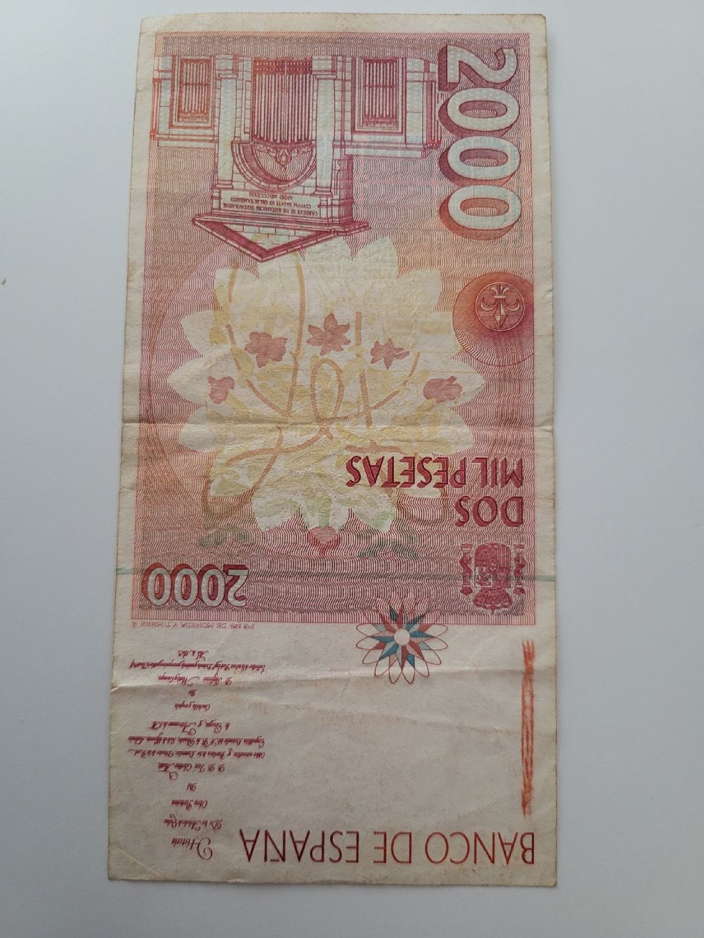 Banknoten: Spanien  2000  Pesetas  1992 Gebraucht – Gebraucht aus nunningen von mic_88k2
