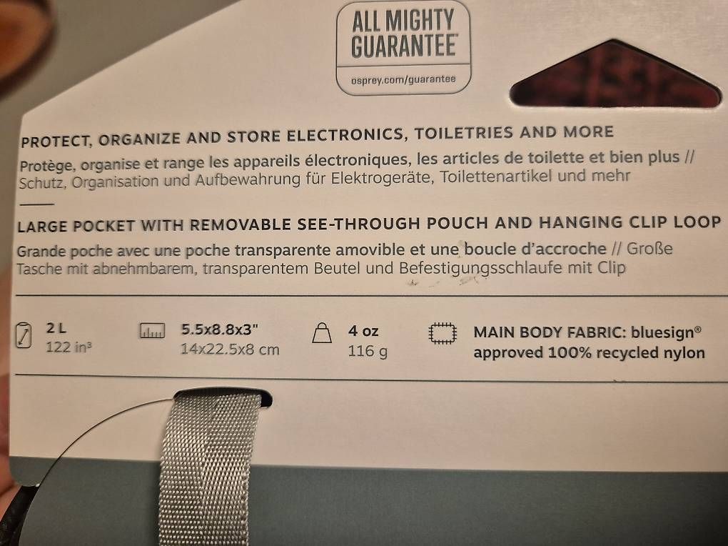 Osprey Sacs: Osprey Ultralight Zip Organizer – D'occasion à Zürich par Weazel 2