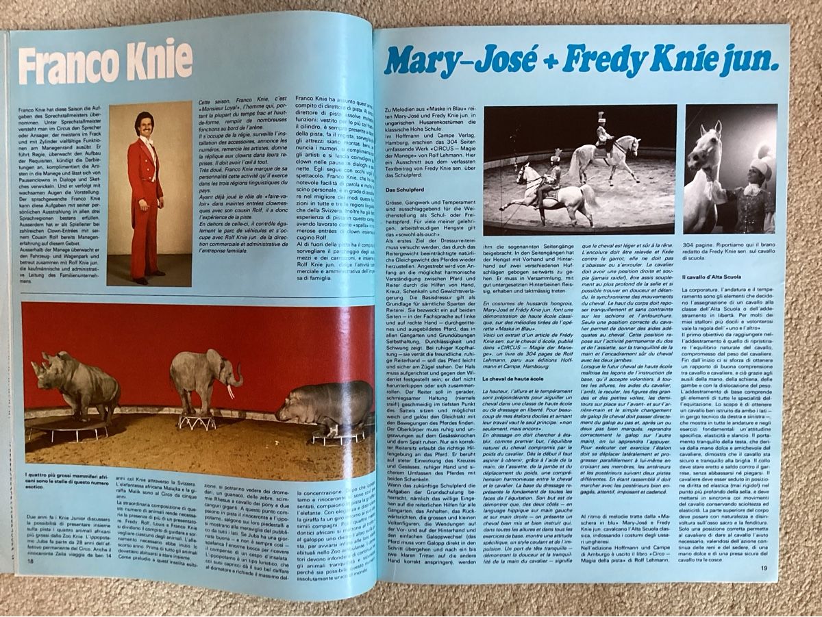Riviste & Magazine: Circus Knie Illustrierte 1980 – Usato da Reichenbach i. K. venduto da astra2010 3