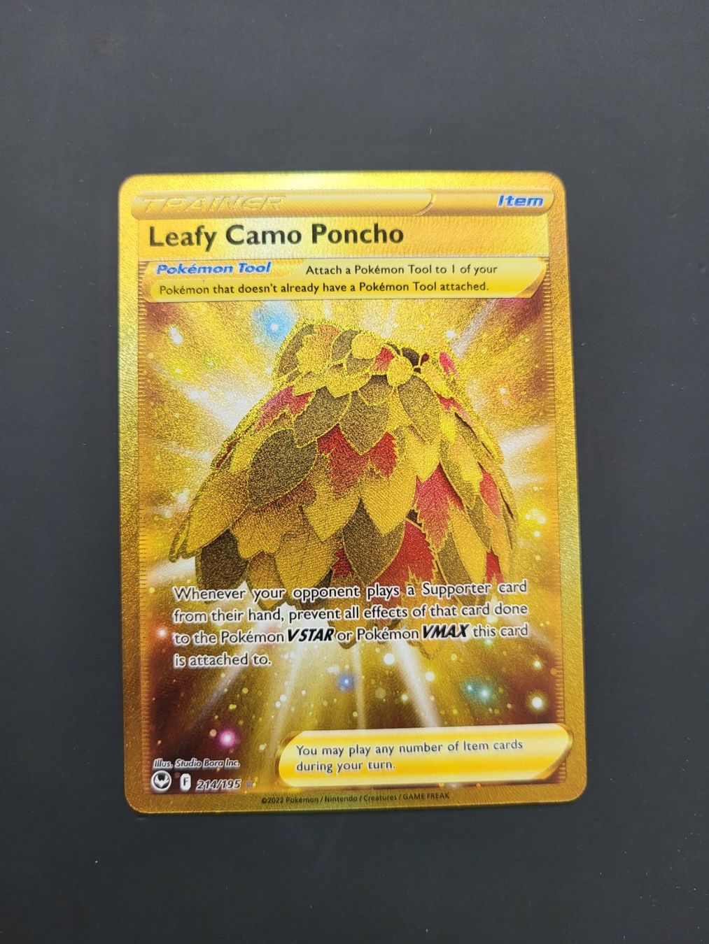 Pokémon Carte collezionabili: Pokemon Leafy Camo Poncho Goldcard – Usato da oberbuchsiten venduto da thug4