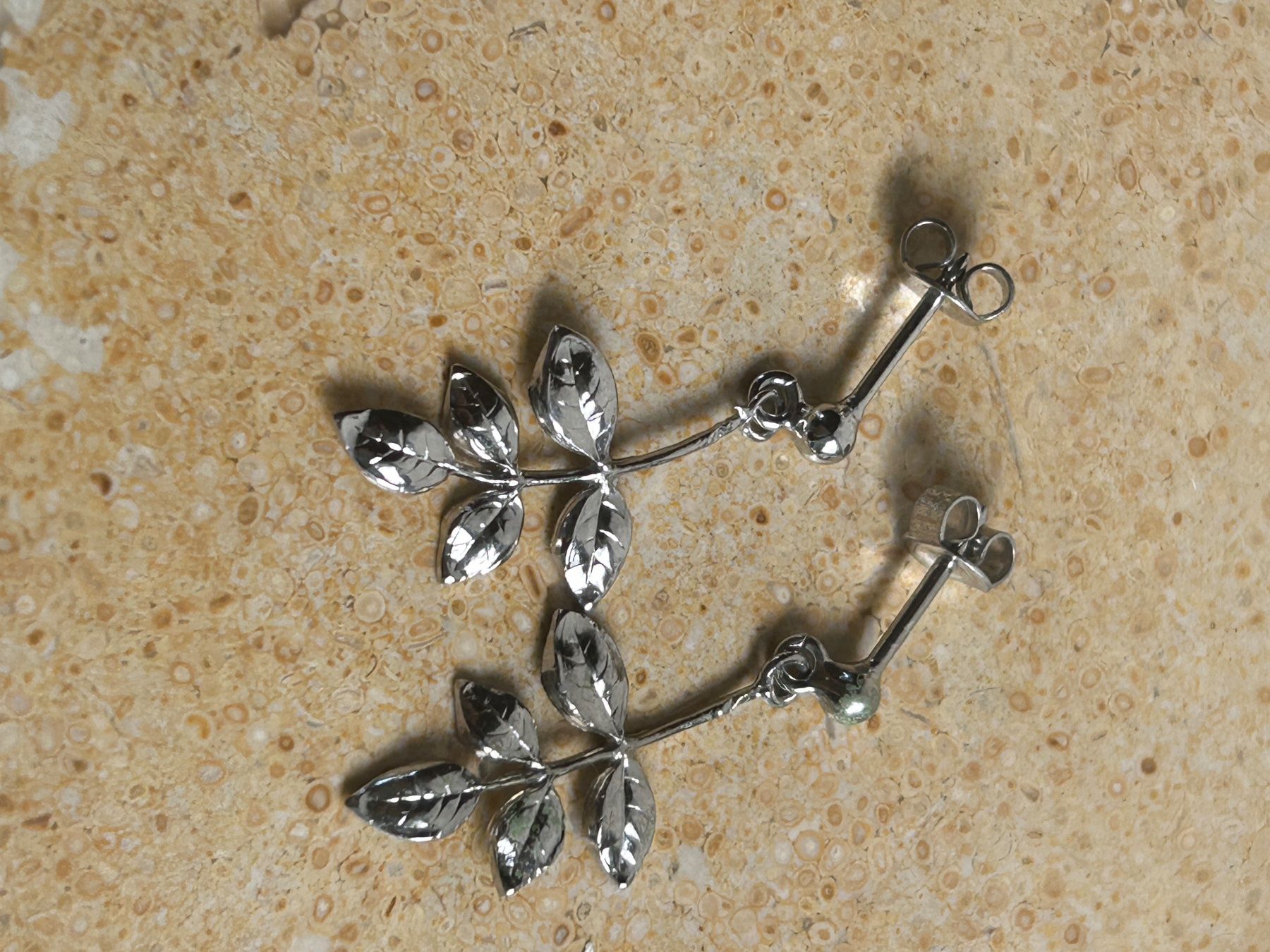 Orecchini pendenti & Orecchini a lobo: Ohrringe ZWEIG/BLATT -  SILBER! – Usato da Laufen venduto da belleskulptur 1