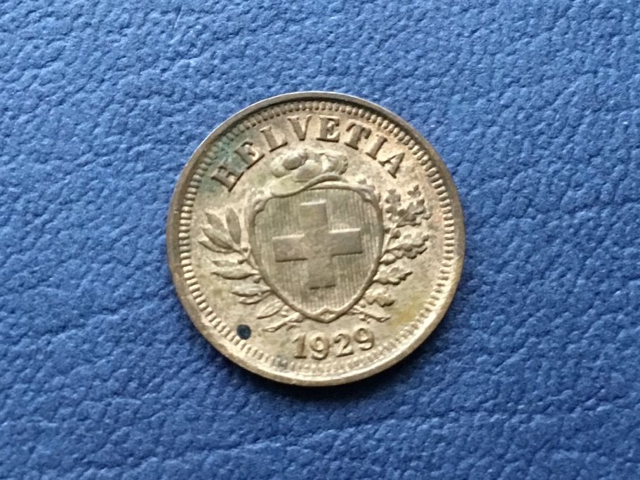 Tutti le monete: 1 Rappen 1929 VZ – Usato da St. Margrethen SG venduto da alfapeugeot10 1