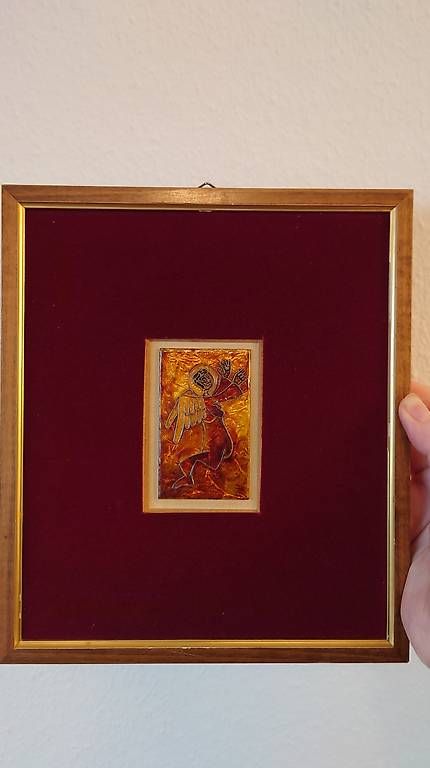 Gemälde: Tableau ange or bordeaux  – Gebraucht aus Lausanne von kit_7j6s