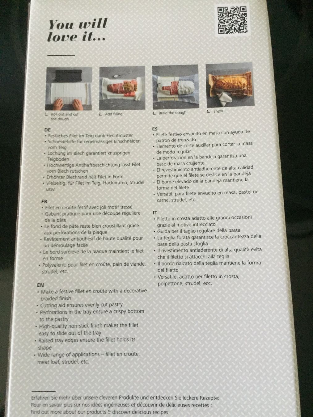 Betty Bossi Appareils de cuisine: Filet im Teig Betty Bossi – Neuf avec emballage d'origine à Winterthur par delfin1314 1
