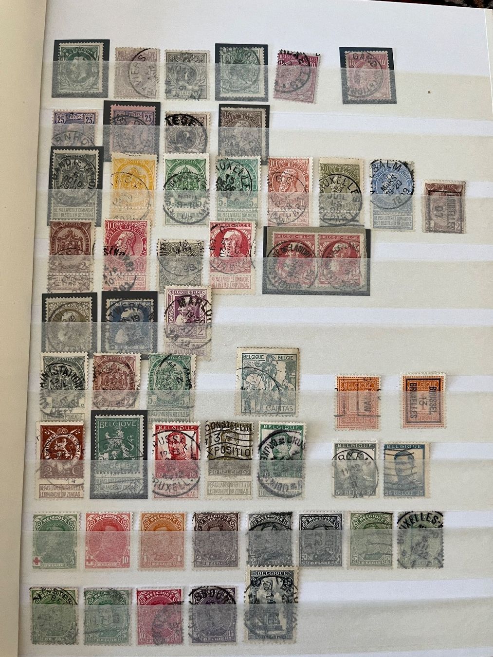 Tutti i francobolli: Briefmarken Sammlung Belgien – Usato da Stetten AG venduto da Brissago25