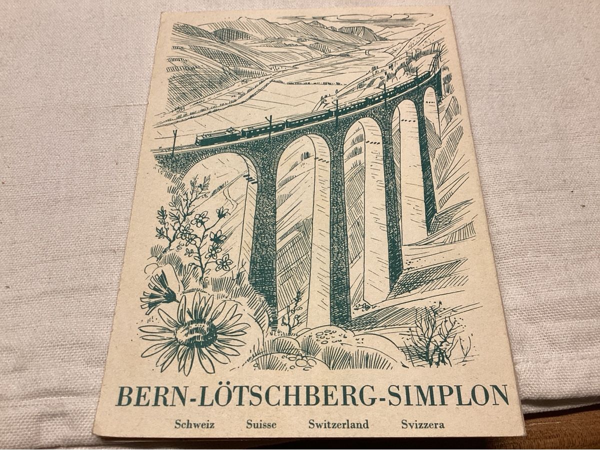 Cartoline postali: Bern Lötchberg Simplon DEPLIANT intéressant 6 p.recto- verso – Usato da Luc (Ayent) venduto da Rebouille 6