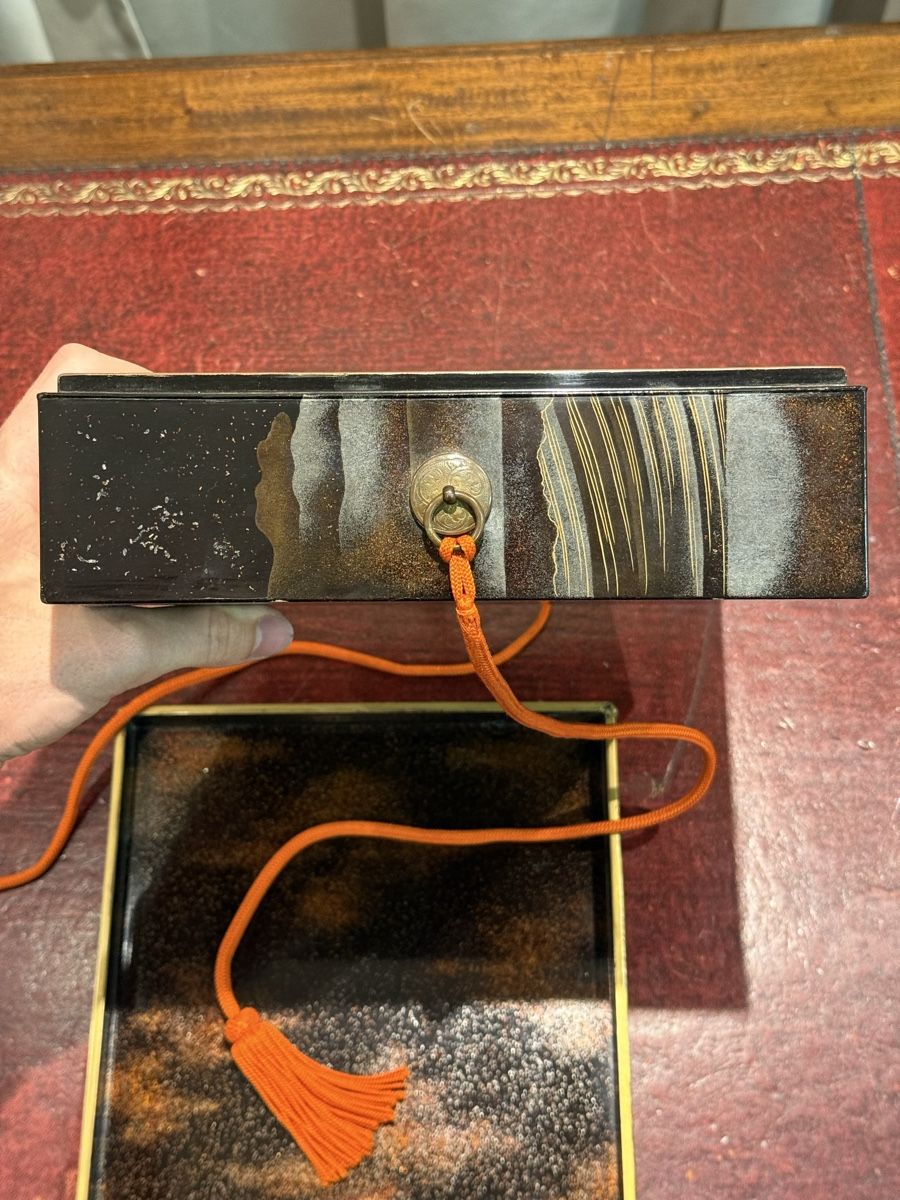 Barattoli: Antike Lack-Dokumentenbox, Japan, um 1900 – Usato da Zofingen venduto da GrosisWonderkeller 8