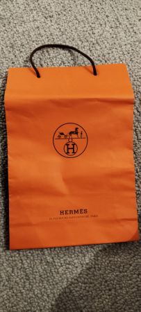 Hermès Tragetasche orange gross gebraucht guter Zustand
