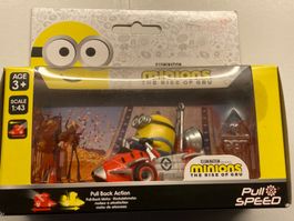 MINION DIE CAST VEHICLE 17349 OTTO WITH RED VEHICLE PULL SPE