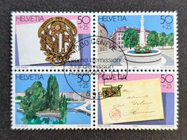 W68-71/"NABA Genf Einzelwerte" ET 4er Block (1990)