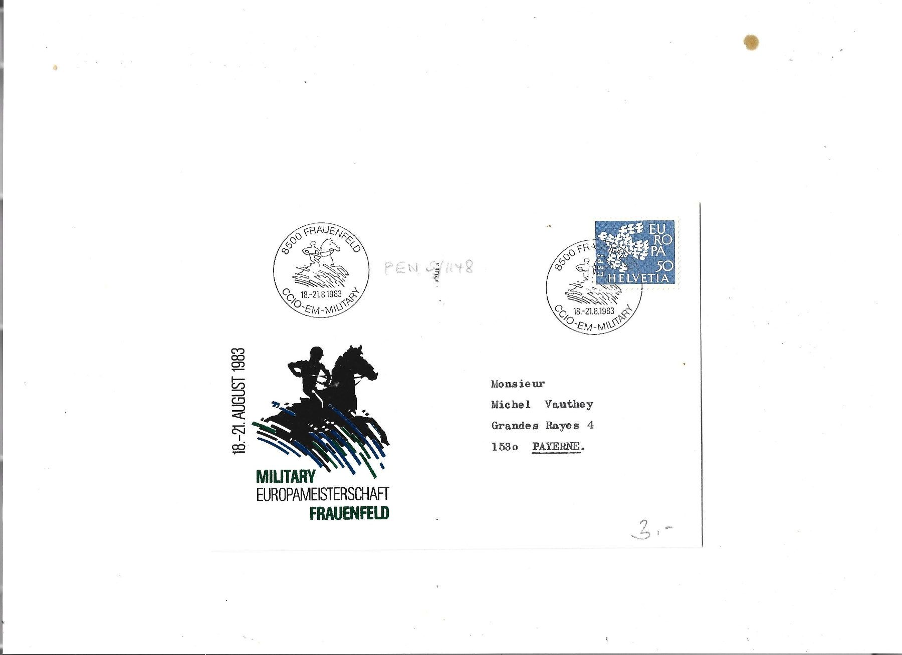 Alle Briefmarken: lettre philatélique, Briefmarkenbrief – Gebraucht aus Delemont von toutdubon11