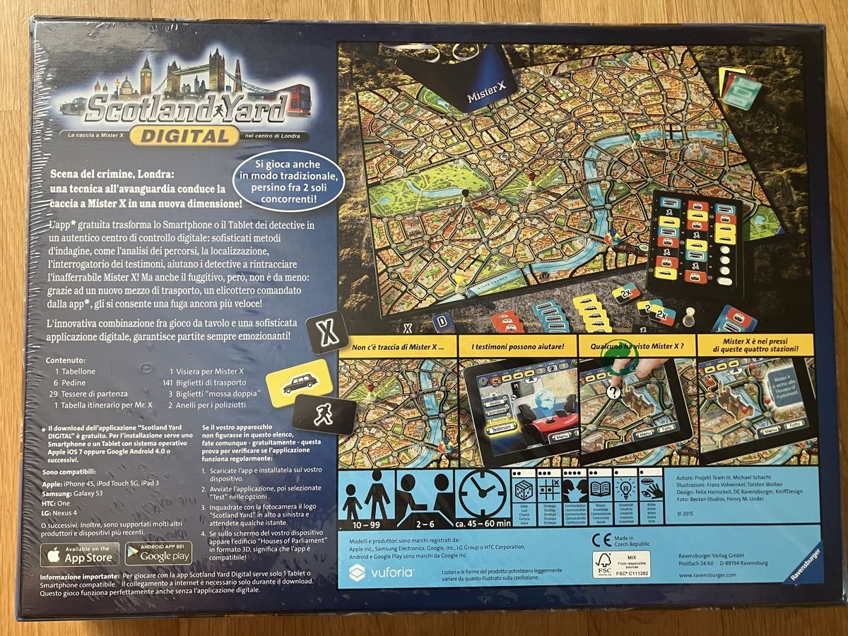 Ravensburger Giochi: Scotland Yard digital (italienisch) – Nuovo e nell'imballaggio originale da Uster venduto da mat_x7g6 1