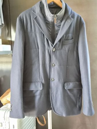 Navy blau Woll Cashmere Blazer Jacke BOGGI MILANO Gr.50