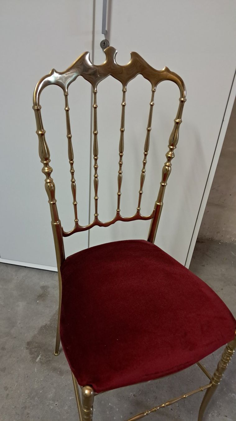 Sedie: Messing Stuhl Art Deco um 1910 – Nuovo (secondo la descrizione) da Lufingen venduto da E-Auktion 3
