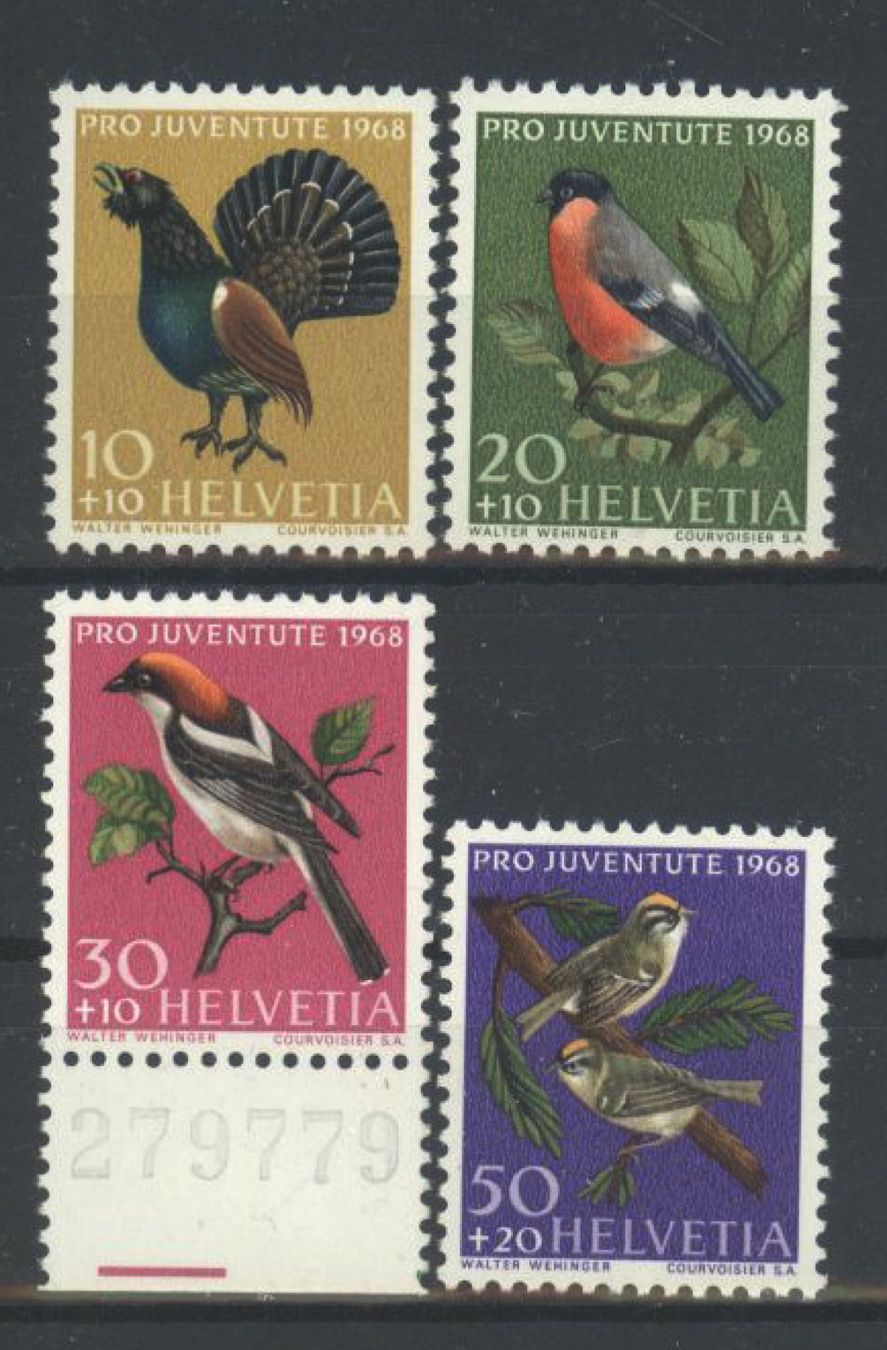Alle Briefmarken: 1968, Pro Juventute ** – Neu (gemäss Beschreibung) aus Willisau von Vollstempel