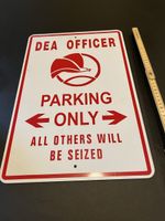 DEA Parking Blechschild, Sammlerstück, Rarität!