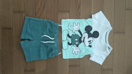 Süsses Mickey Mouse Baby-Set, Gr. 74cm, 6-9M