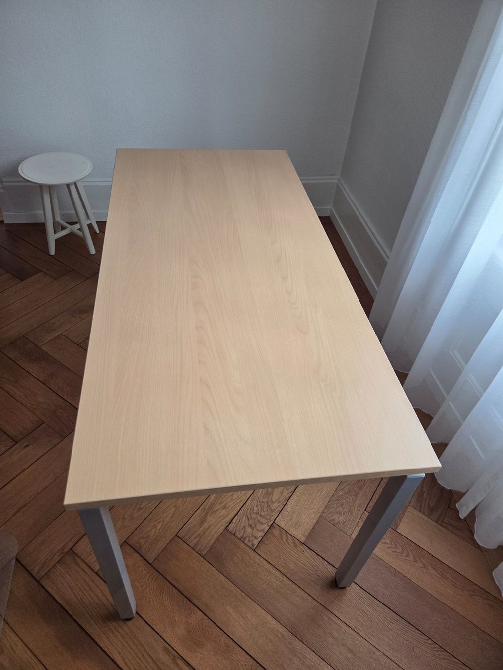 Tables: Büro- oder Esstisch mit Chrommetallfüssen – D'occasion à Bern par Chrume 3