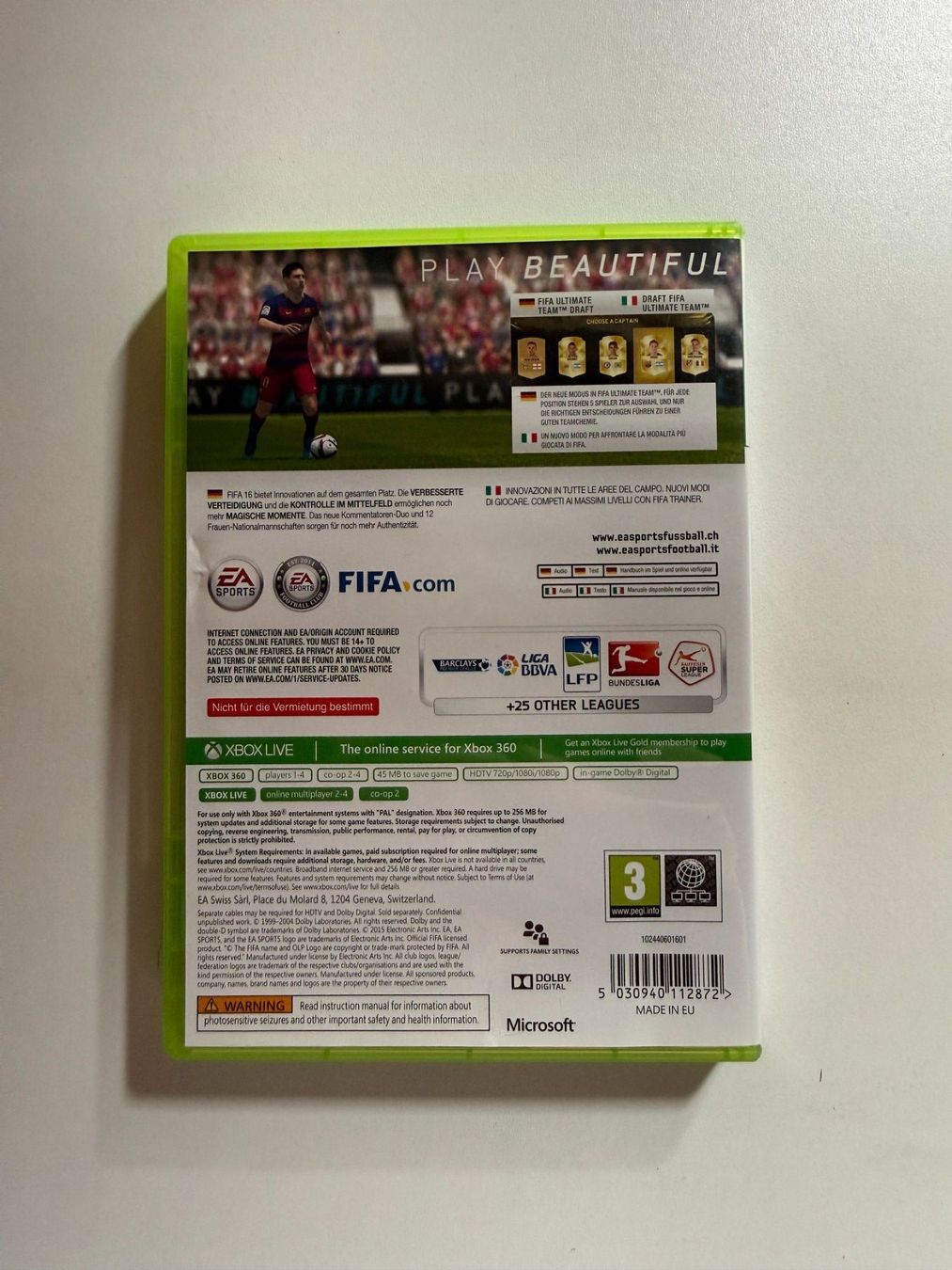 Giochi: FIFA 16 – Fussballsimulation Xbox 360 – Usato da Zürich venduto da nic_pk65 1