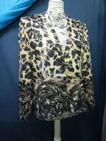MISSI LEO JACKE IM BLAZER STIL GR L KNOPF ZUM SCHLIESSEN NEU