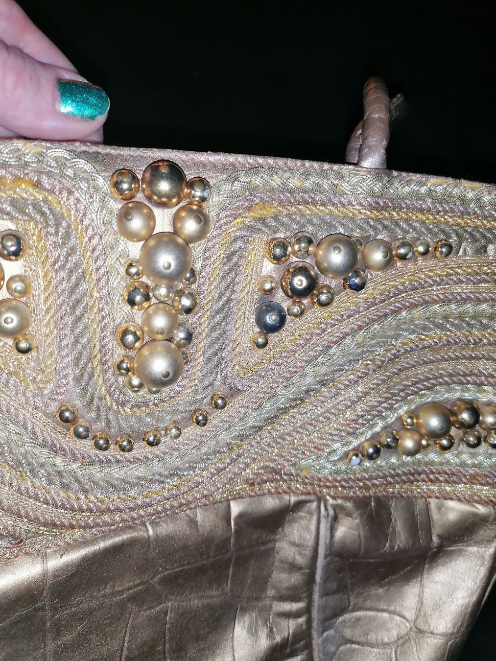 Borse da donna: Braccialini Handtasche, Goldoptik, neuwertig – Usato da Birrwil venduto da inf_2qrx 1