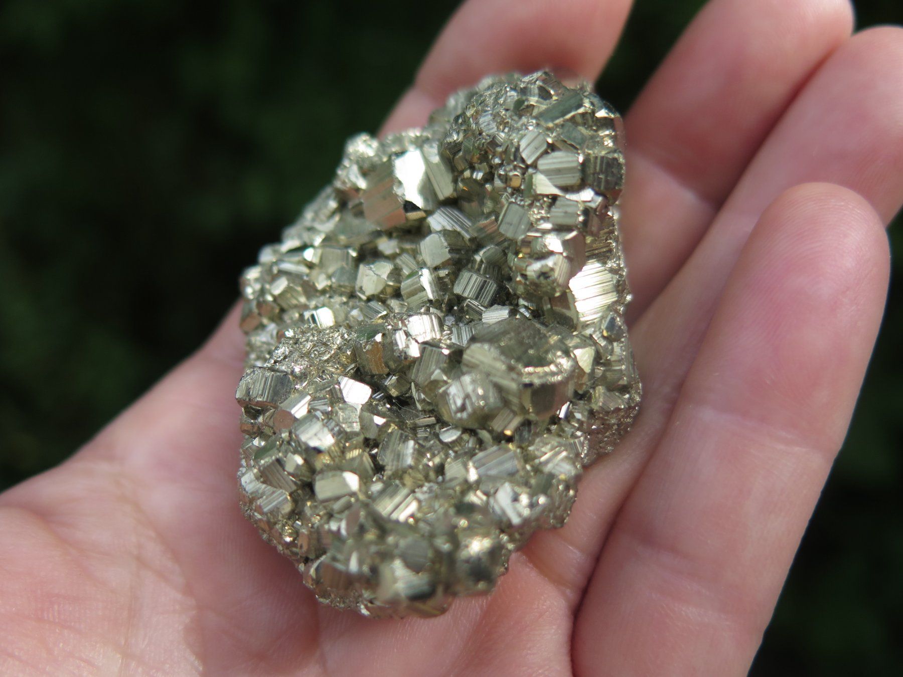 Minerali & Pietre curative: Pyrit Stufe von Peru, Hochglänzend – Usato da Schaffhausen venduto da Yamakana51L8736OQ8 8