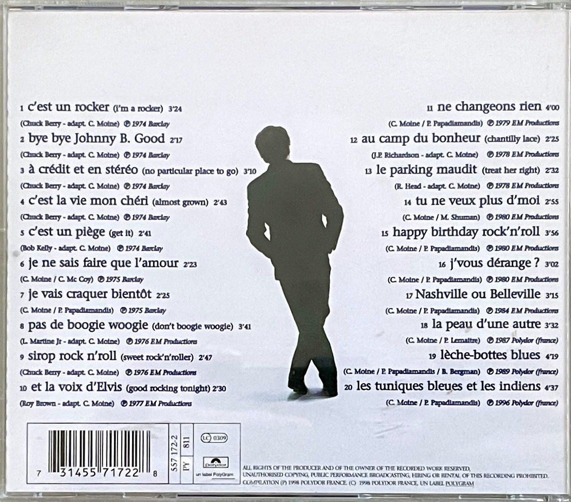 CDs: Eddy Mitchell 2 CD's - Eddy Rocker & Eddy Lover – D'occasion à Savagnier par Ne2065 1