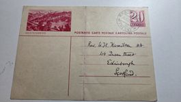 1936 Ganzsache Beatenberg Beatenberg gestempelt