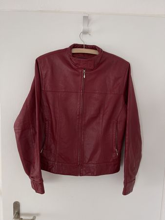 Bordeaux Echt Lederjacke Gipsy, Top Zustand, super Look, y2k