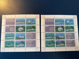 2 Lemanex Blöcke, 1978, Lausanne, postfr.u. gest.FW Fr. 3.50