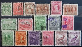 Neufundland British Lot mit alten Werten II