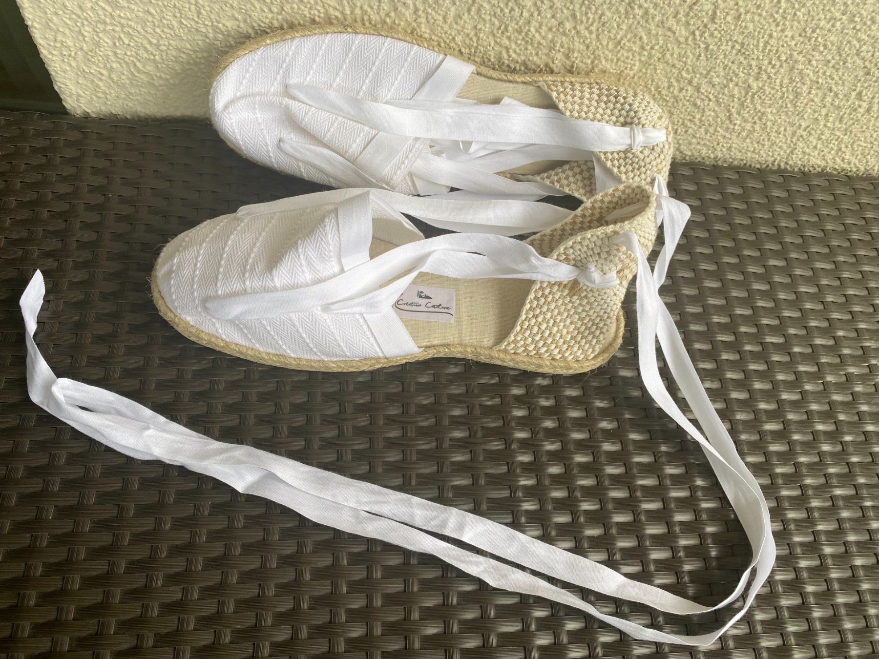 Scarpe da donna: Espadrilles weiss  Damen Gr. 39  Creation Catalane – Nuovo (secondo la descrizione) da Niederrohrdorf venduto da park5 2
