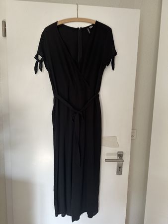 Schwarzer Sommer Jumpsuit von H&M, Grösse 40, Top Zustand