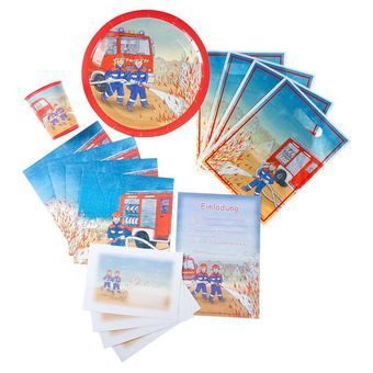 Alle Dekorationen: Partyset Feuerwehr 66teilig – Neu und originalverpackt aus Wetzikon ZH von partyonlineshop