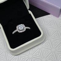Moissanite Ring, Silber 1ct - Gr.56 Zertifikat