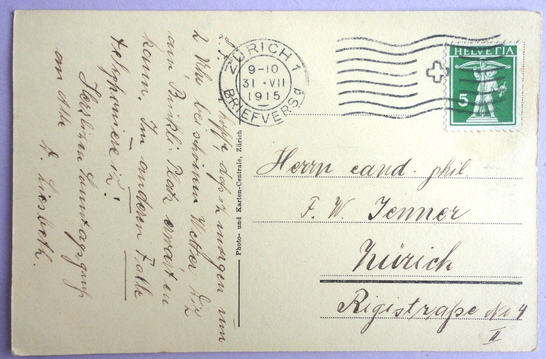 Cartoline postali: Gotthardbahn, Amsteg mit Windgälle – Difettoso da Fétigny venduto da Billy2miny 1
