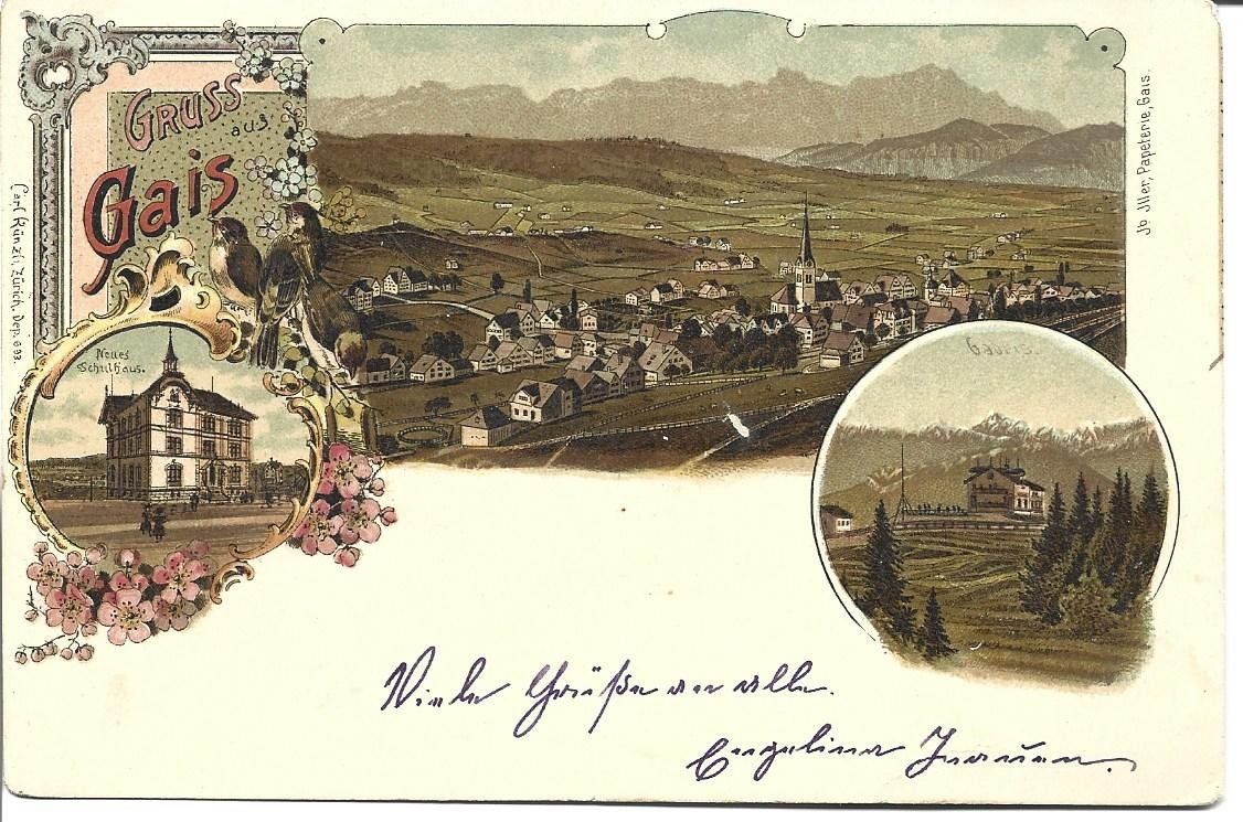 Cartoline postali: AK Litho Gais – Usato da Appenzell venduto da mai25
