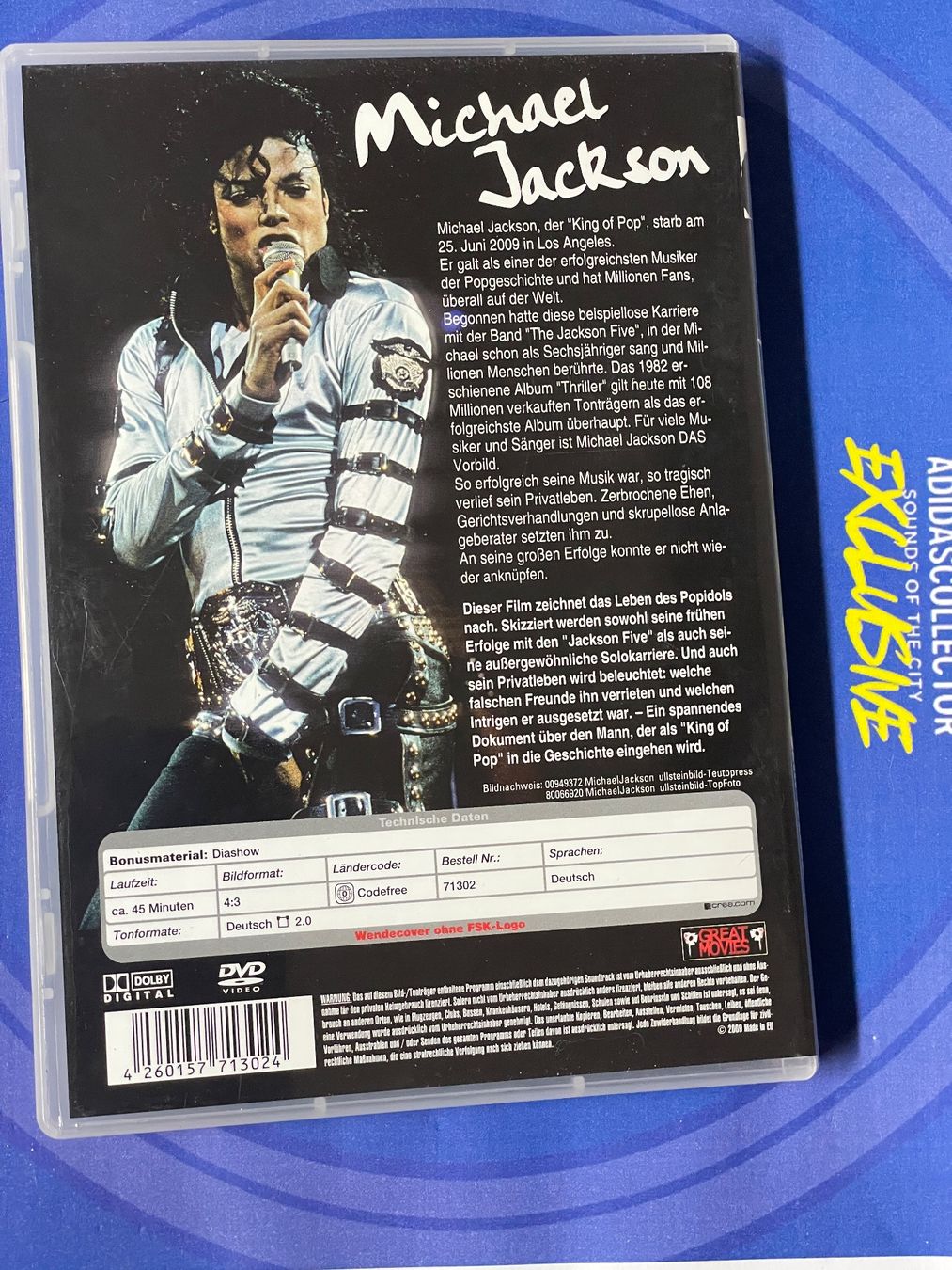 Alle DVDs: Michael Jackson: Sein Leben – Sein Werk mit ARCHIV Material – Gebraucht aus Muri b. Bern von AdidasCollector 1