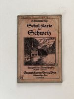 Alte Schulkarte der Schweiz – Kümmerly & Frey Bern 1930er