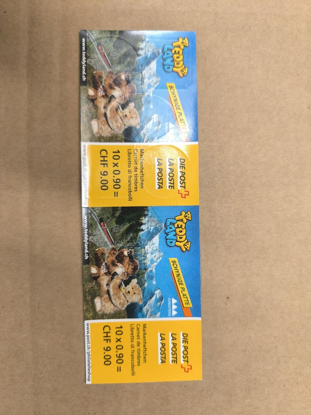 Alle Briefmarken: 10er Heftchen Teddyland 2002 NEU – Neu und originalverpackt aus Winterthur von Tinot 1